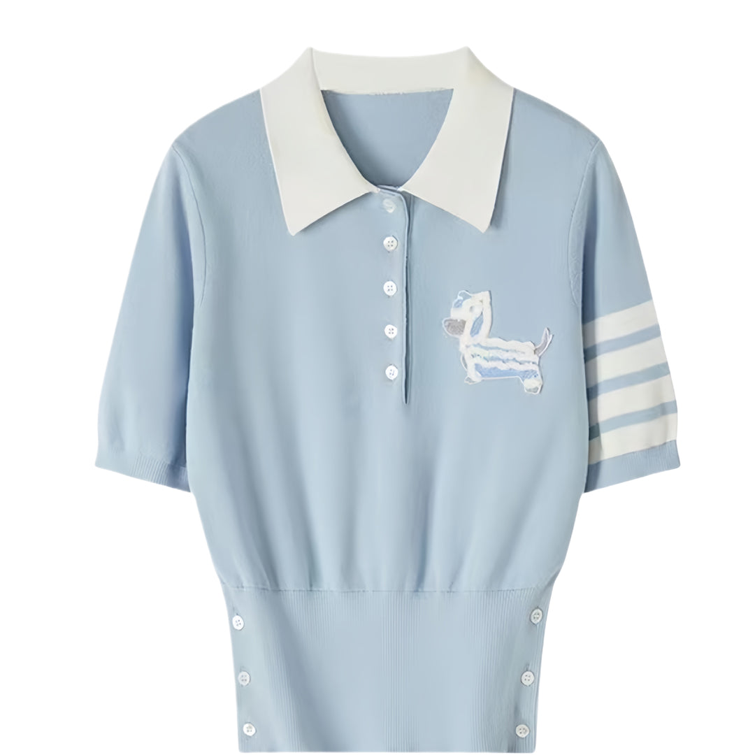 MR.TOM Women puppy POLO shirt