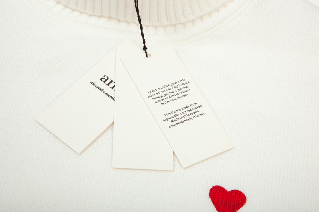 2026 AMI PARIS Turn Neck Sweater