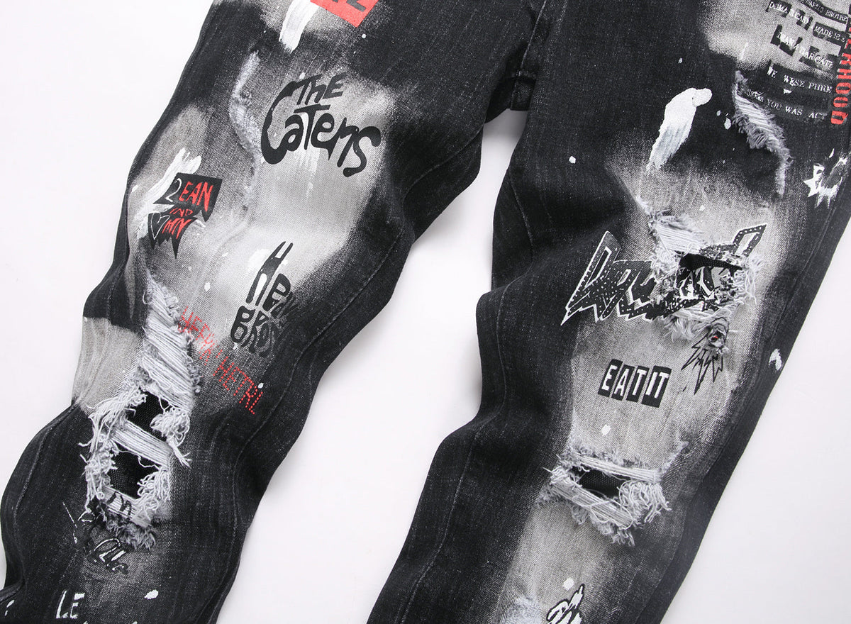 dsquared2 little feet graffiti Jeans