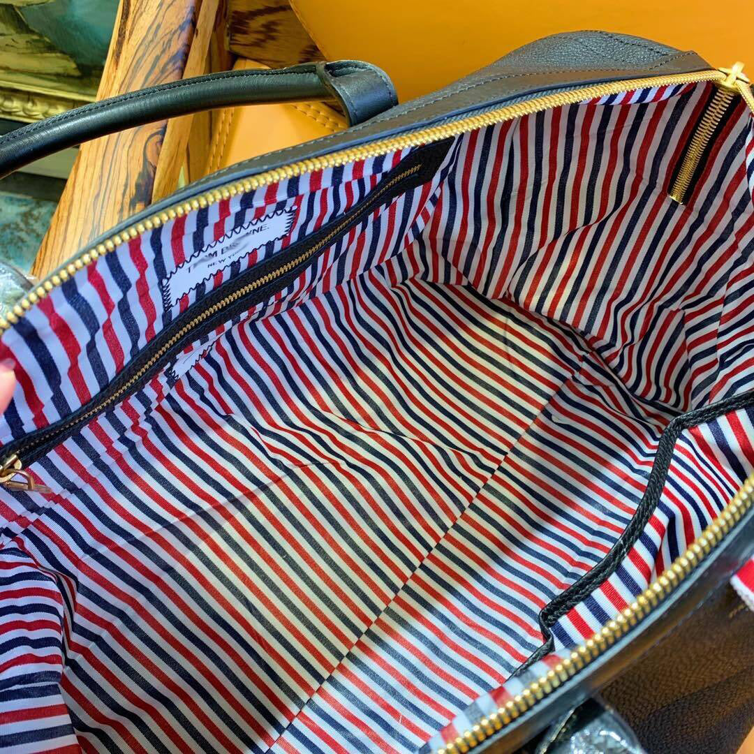 Thom Browne Top-grade cowhide travel bag