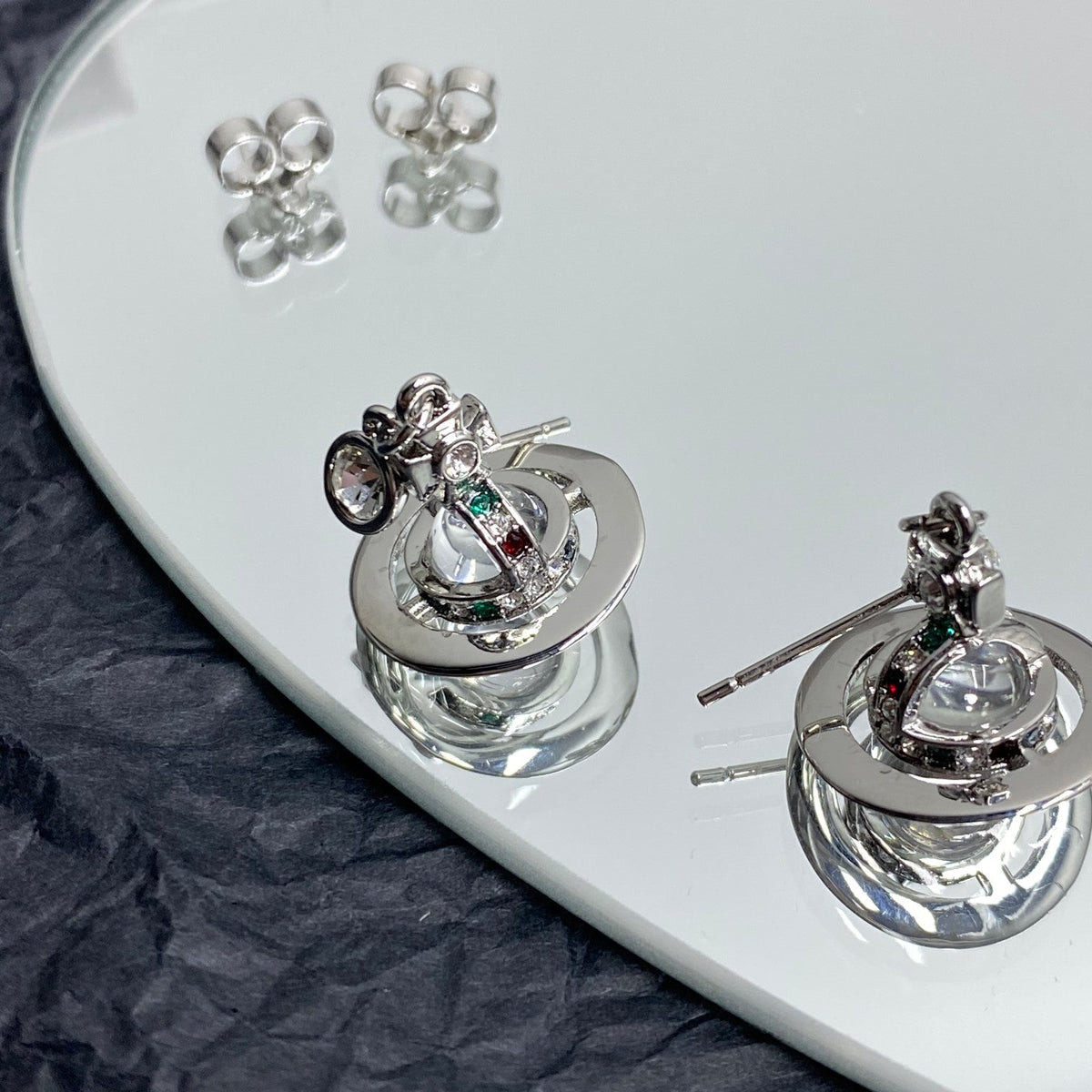 Vivienne Westwood Crystal Planet Earrings