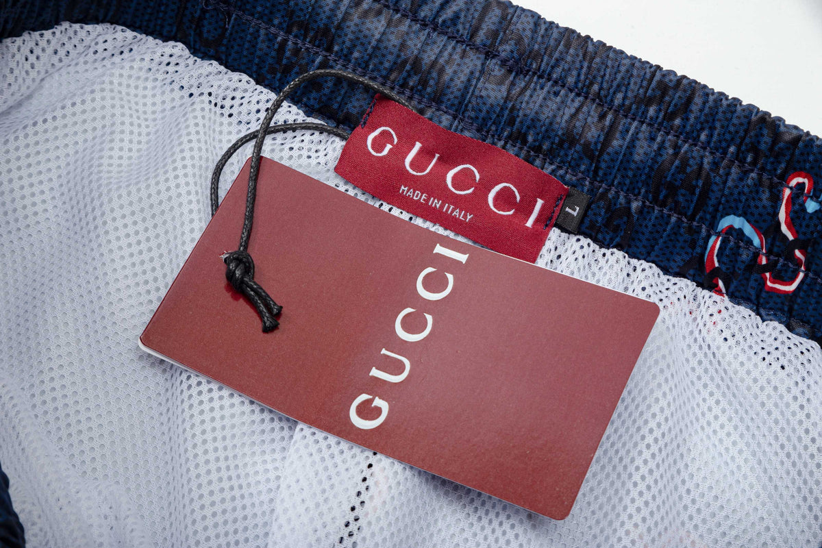 Gucci Signature GG Monogram Snake Print Shorts