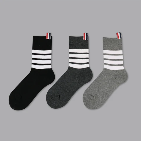 Thom Browne Four stripe socks