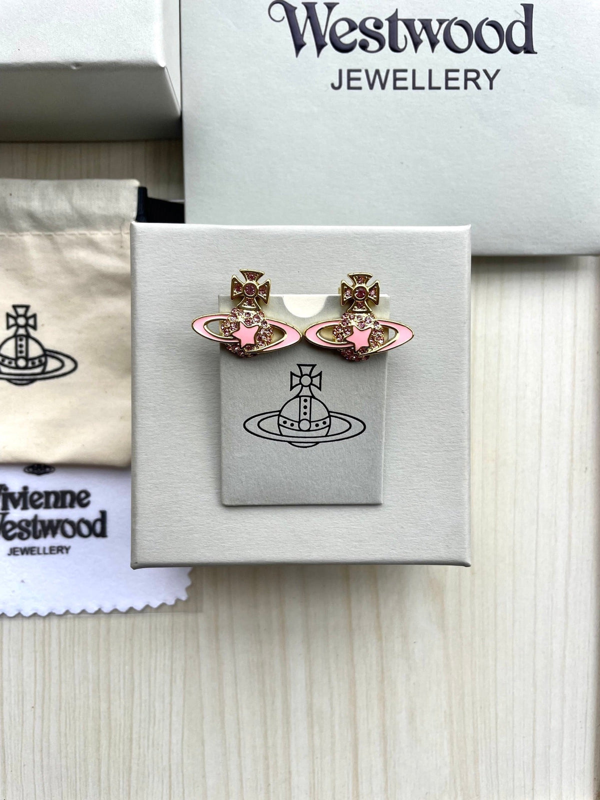 Vivienne Westwood Saturn Planet Stud Earrings