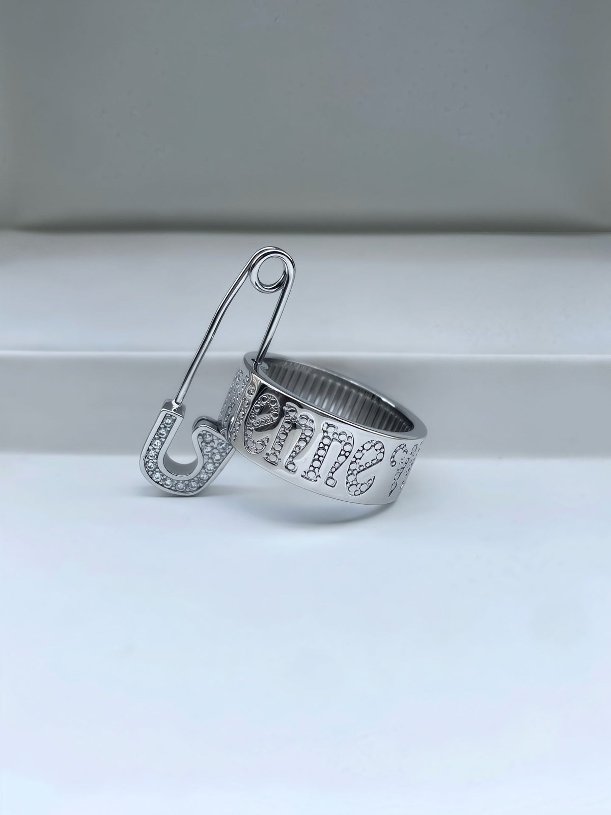 Vivienne Westwood Safety Pin-Style Letter Ring