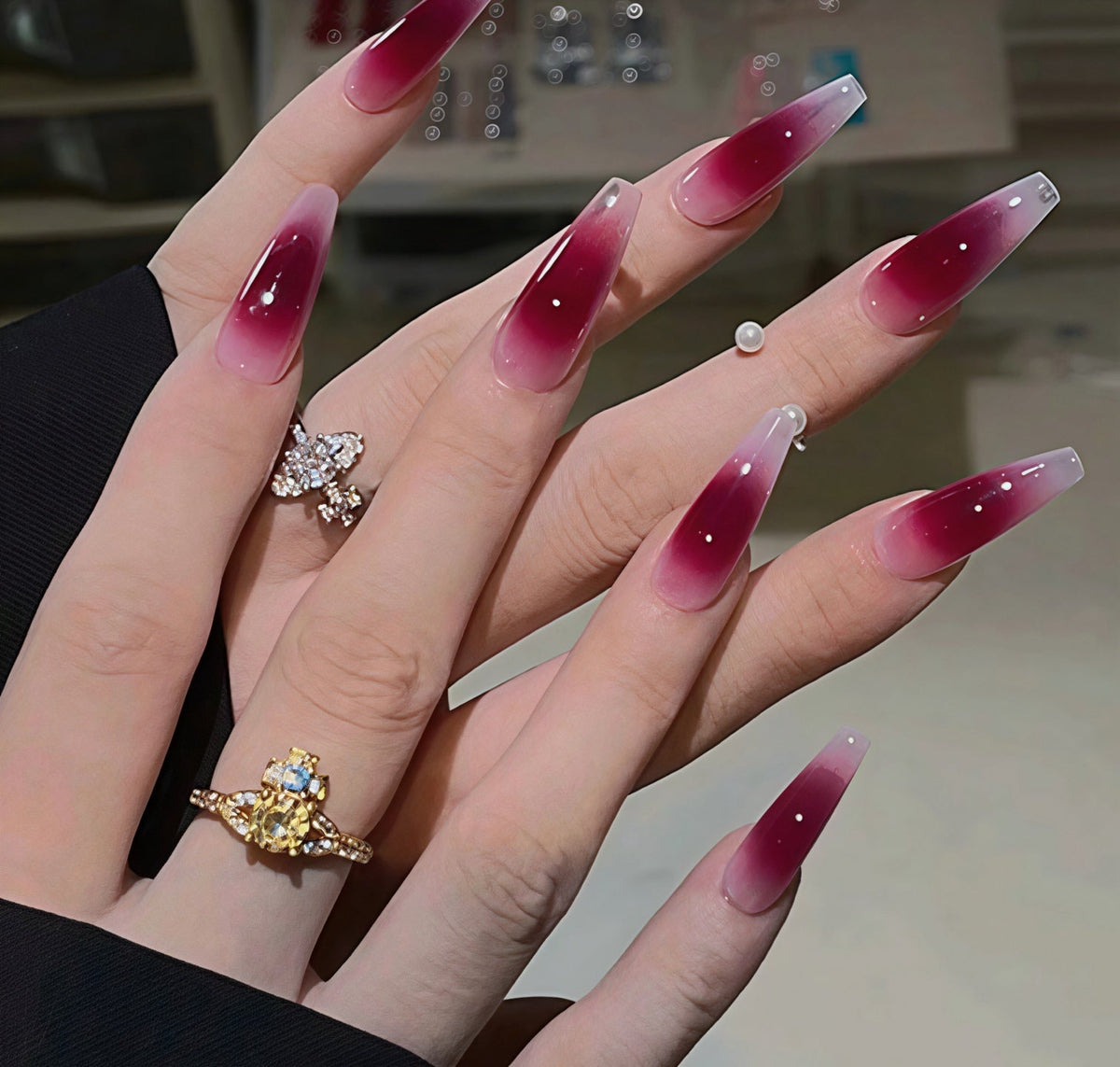 Vivienne Westwood Rhinestone Planet Ring
