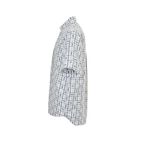 Gucci Signature Script Striped Cotton Long-Sleeve Shirt — Light Blue