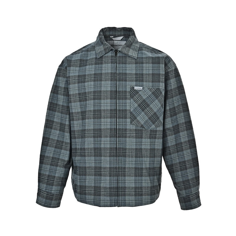 Balenciaga Cotton Shirt with Glass-Fiber Trim