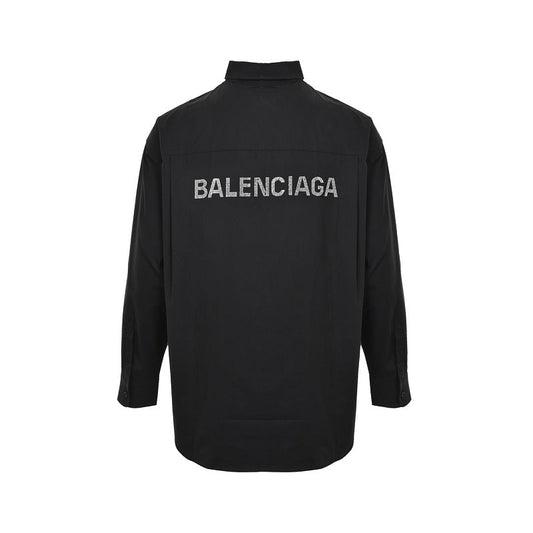 Balenciaga Cotton Shirt with Glass Fibre Trim