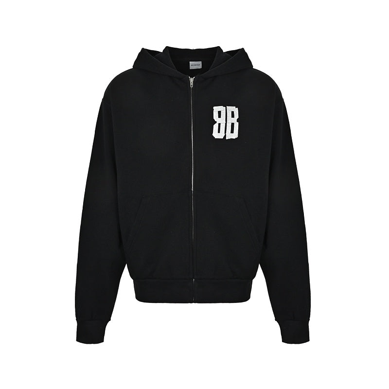 Balenciaga Print Couples Cotton Hoodie