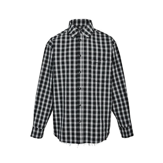 Balenciaga Cotton Shirt with Glass Fiber Trim