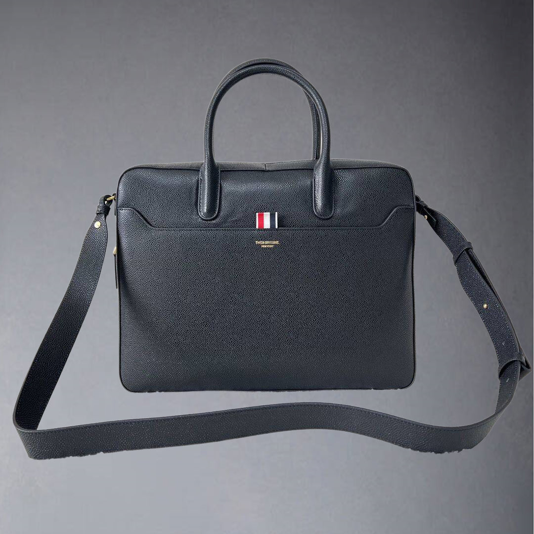 Thom Browne Top-grade cowhide briefcase