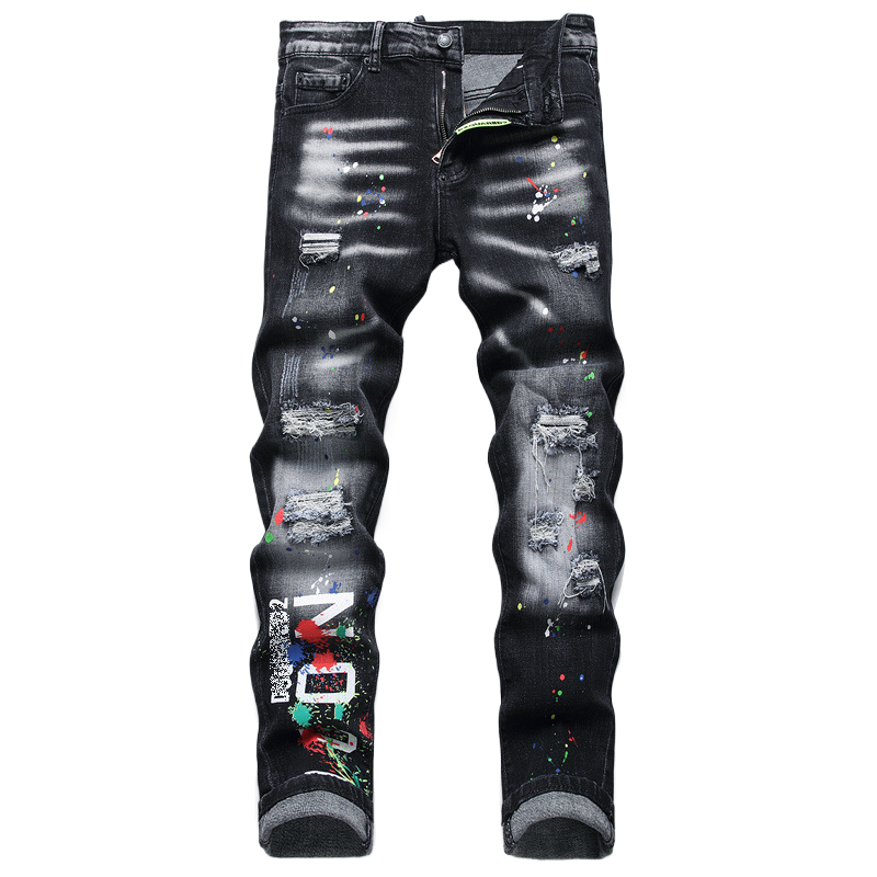 dsquared2 Hole 2024ss Black Jeans