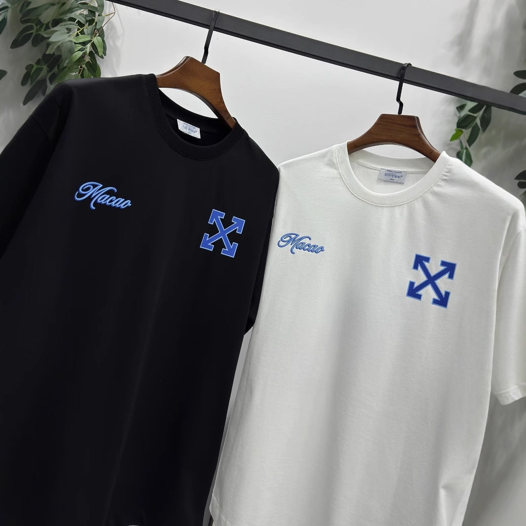 OFF-White  Arrow Logo Cotton T-shirt#27