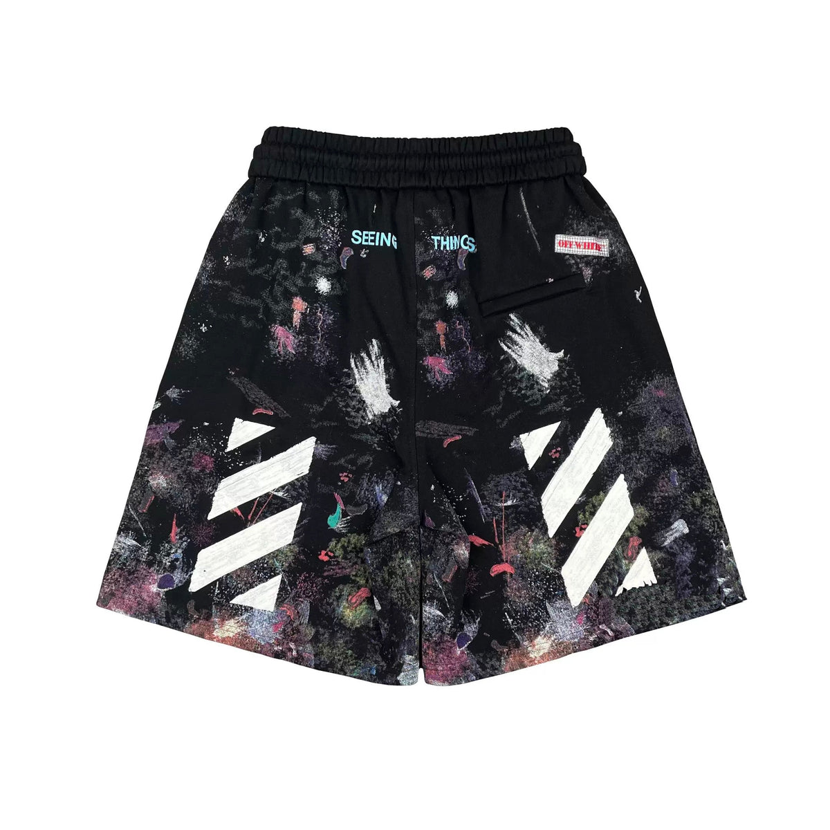 Off-White  Starry sky inkjet shorts#9