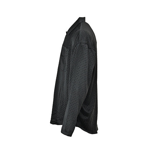 Balenciaga Cotton Shirt with Glass-Fiber Trim