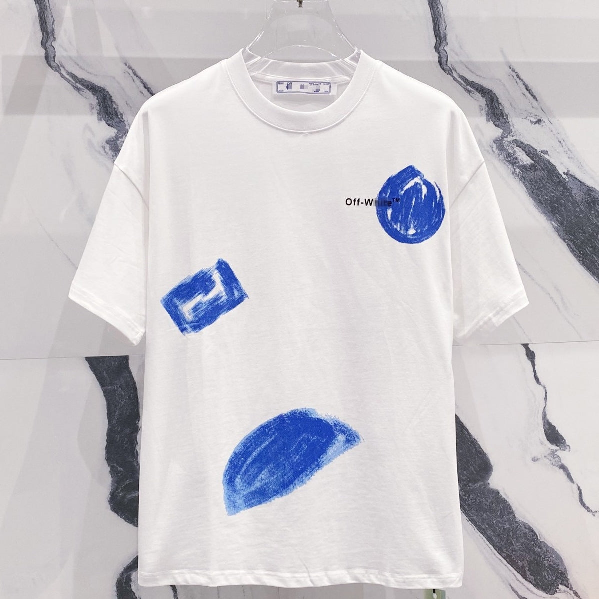 OFF-White  Arrow Logo Cotton T-shirt#32