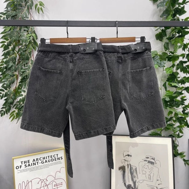 Off-White  Lettering denim shorts#27