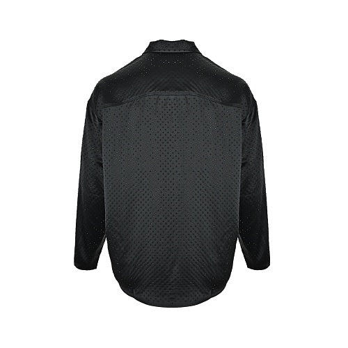 Balenciaga Cotton Shirt with Glass-Fiber Trim