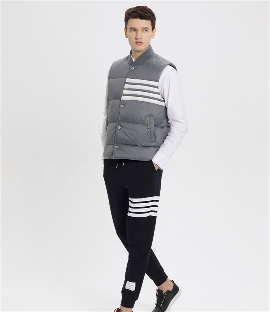 Thom Browne  4-Bar Down vest