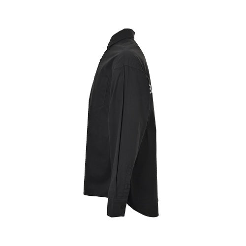 Balenciaga Cotton Shirt with Glass Fibre Trim
