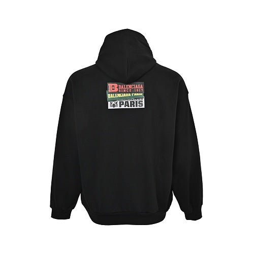 Balenciaga Graphic Print Unisex Cotton Hoodie