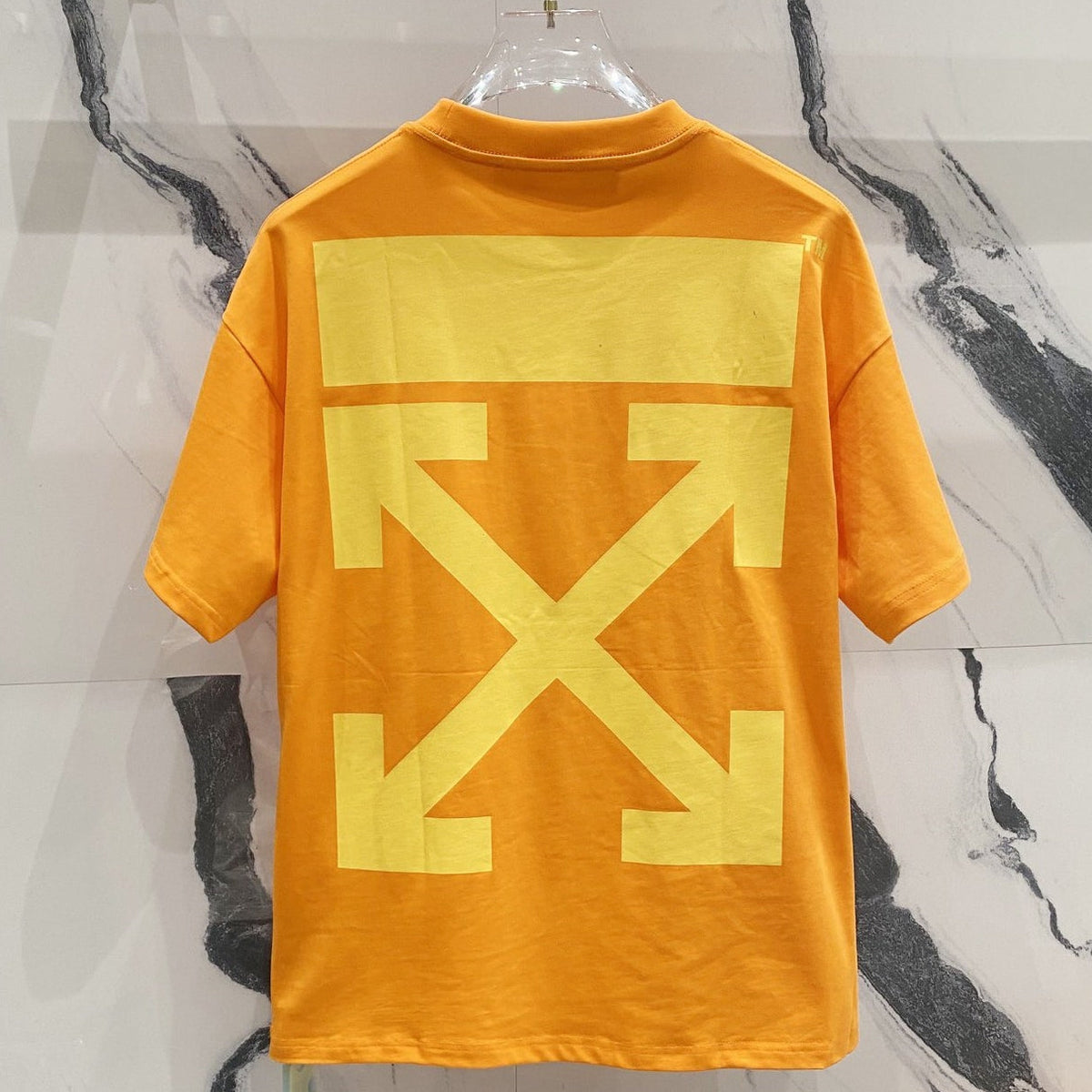 OFF-White  Arrow Logo Cotton T-shirt#34