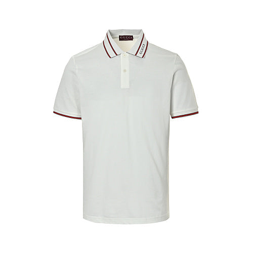 Gucci Stripe-Tipped Polo Shirt
