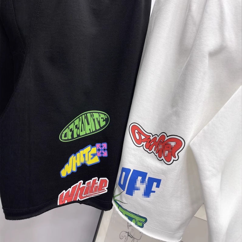 Off-White  Colorful logo badge shorts#25
