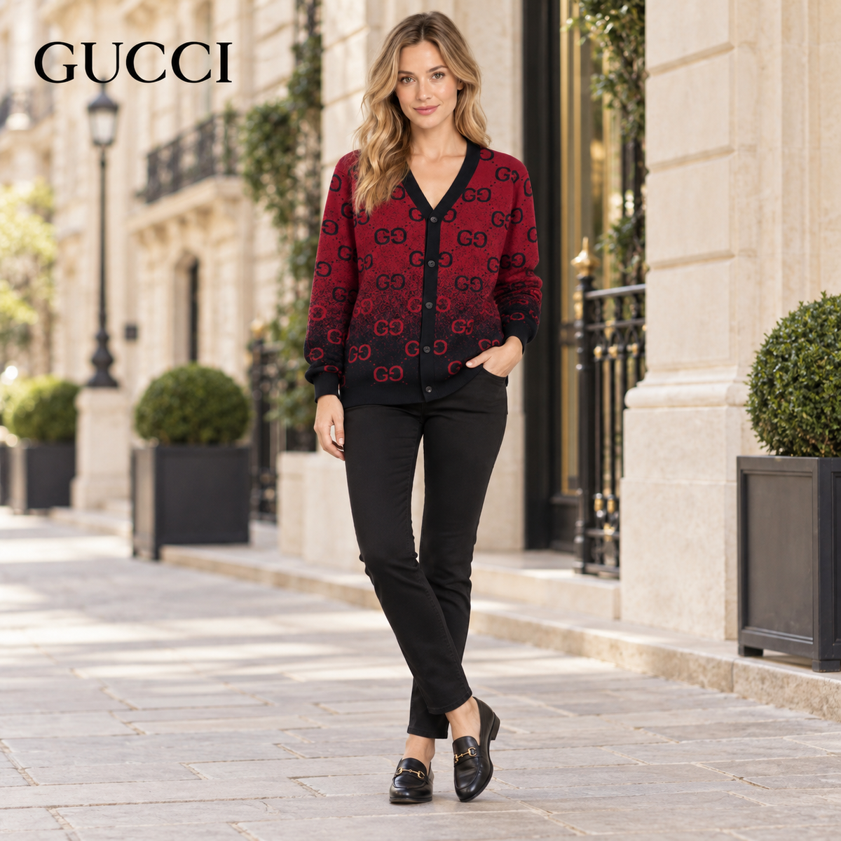 Gucci Unisex Knit Cardigan