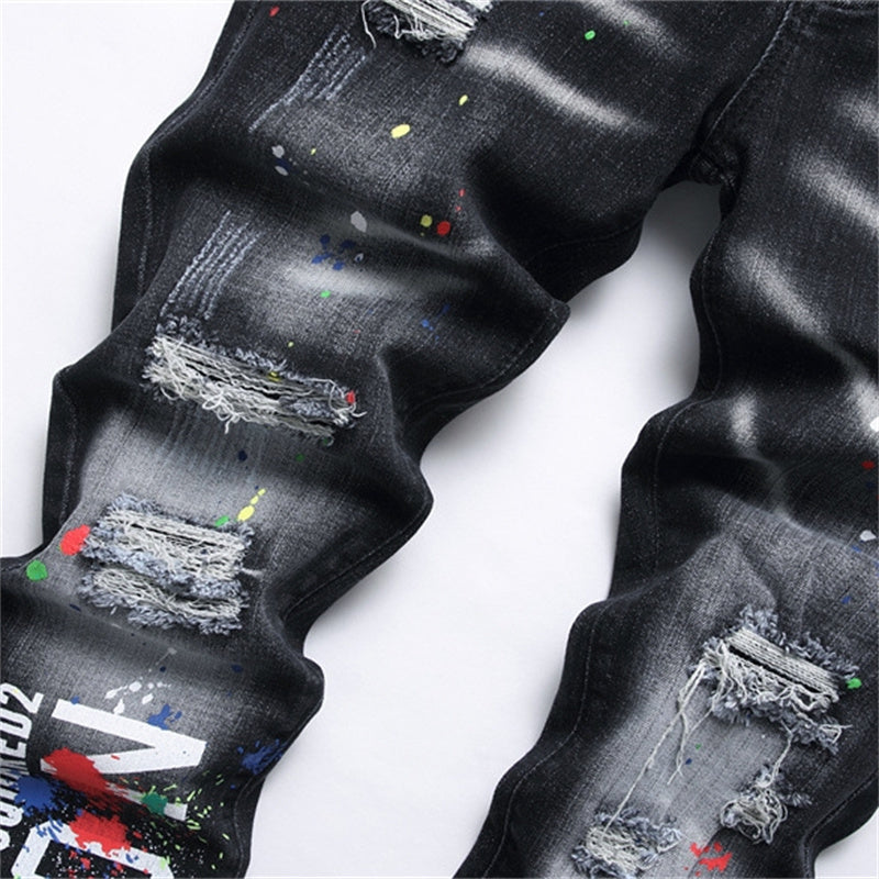 dsquared2 Hole 2024ss Black Jeans