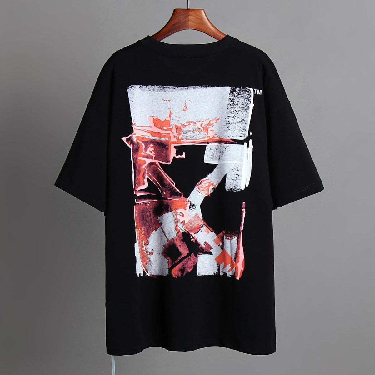 OFF-White  Arrow logo print T-shirt#75