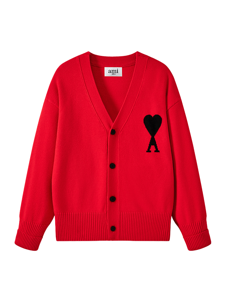 2026 AMI PARIS  Unisex knitted cardigan