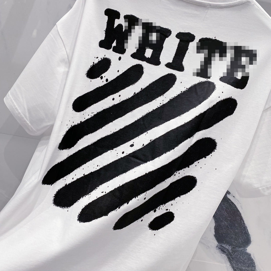 OFF-White  Arrow Logo Cotton T-shirt#31
