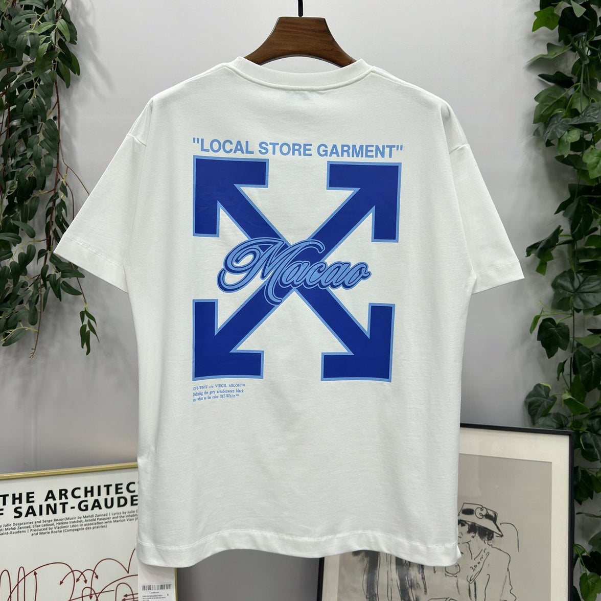 OFF-White  Arrow Logo Cotton T-shirt#27