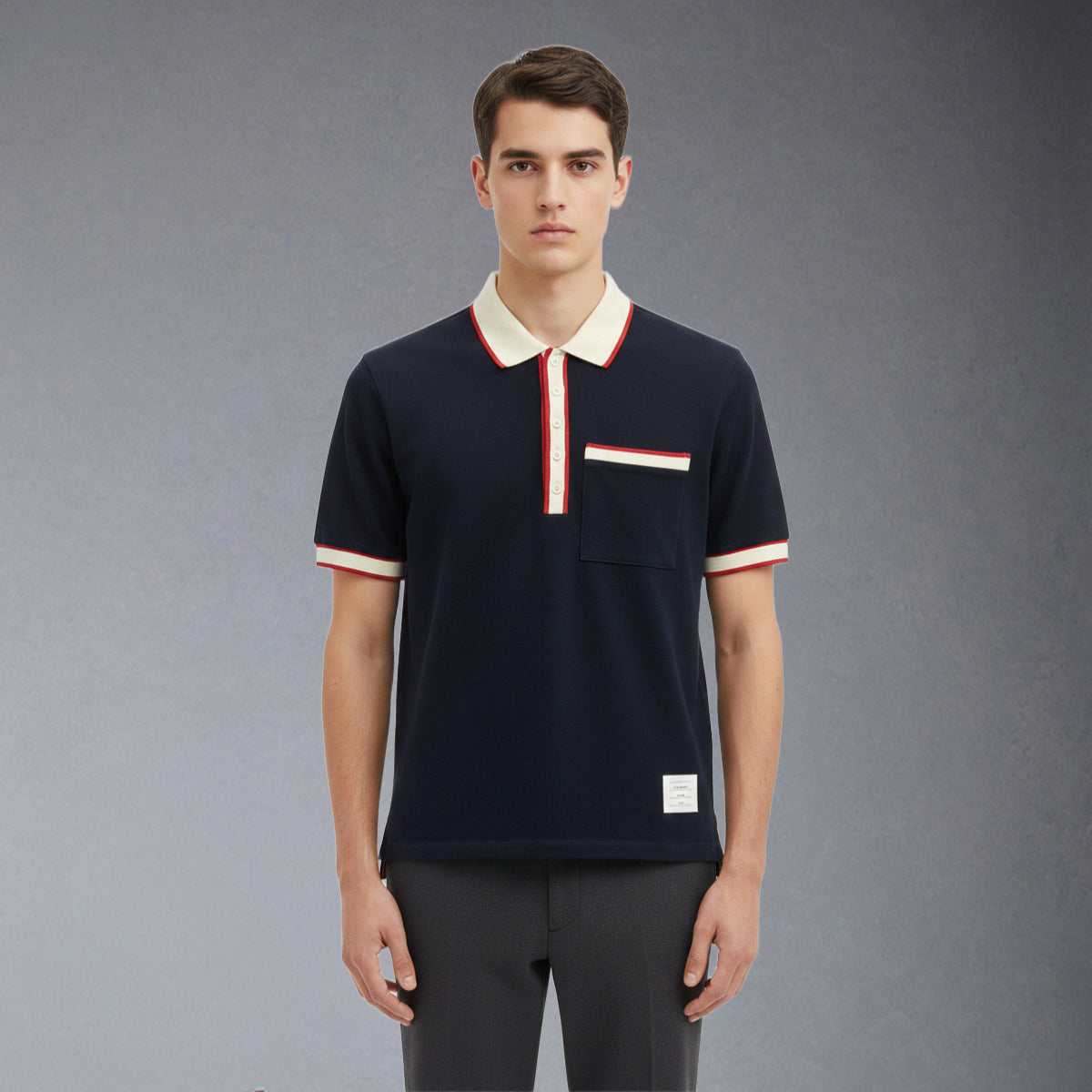 Thom Browne 4-Bar Basic POLO Shirt
