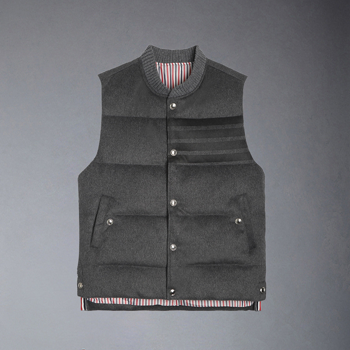 Thom Browne 4-Bar Down vest