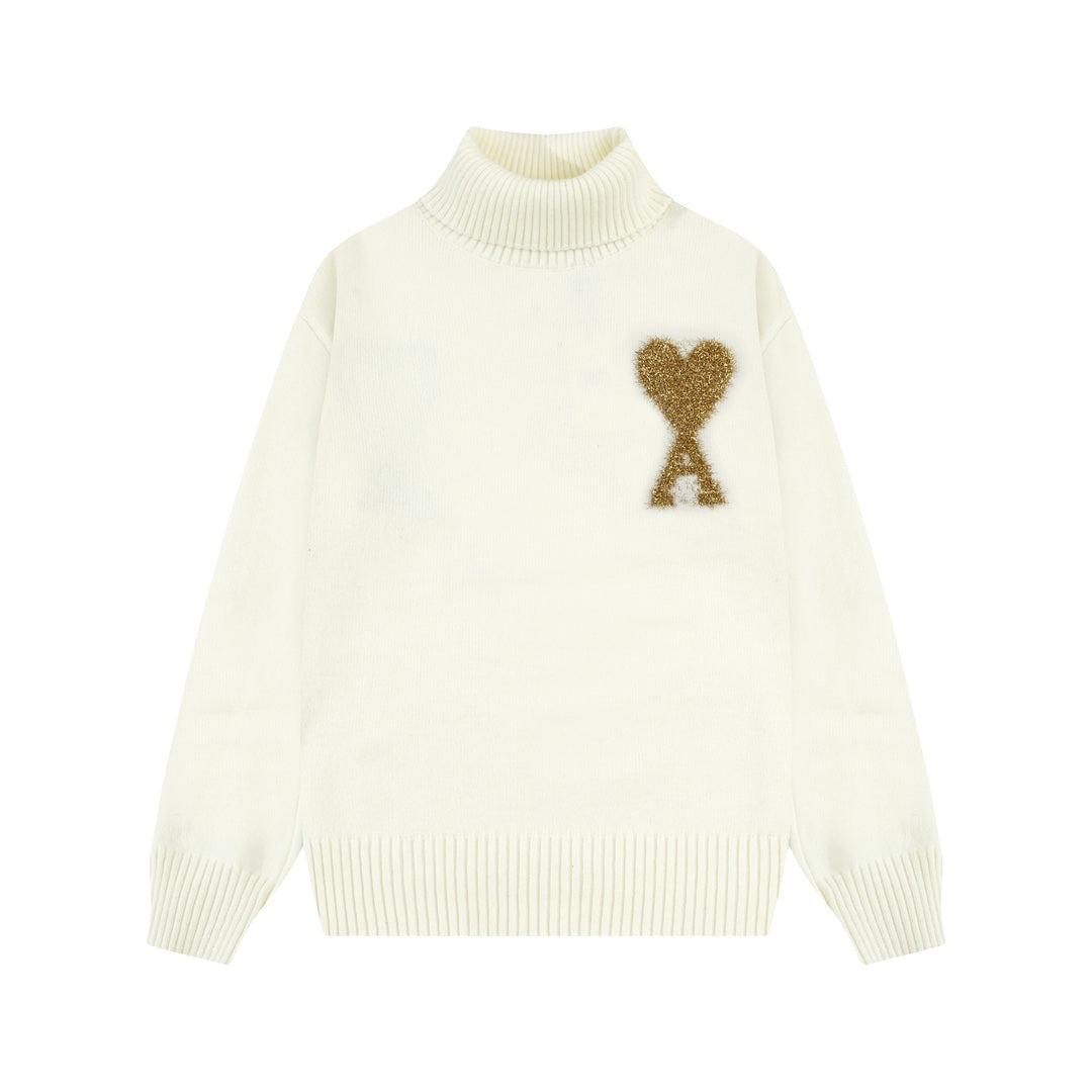 2026 AMI PARIS  Unisex Turn neck sweater