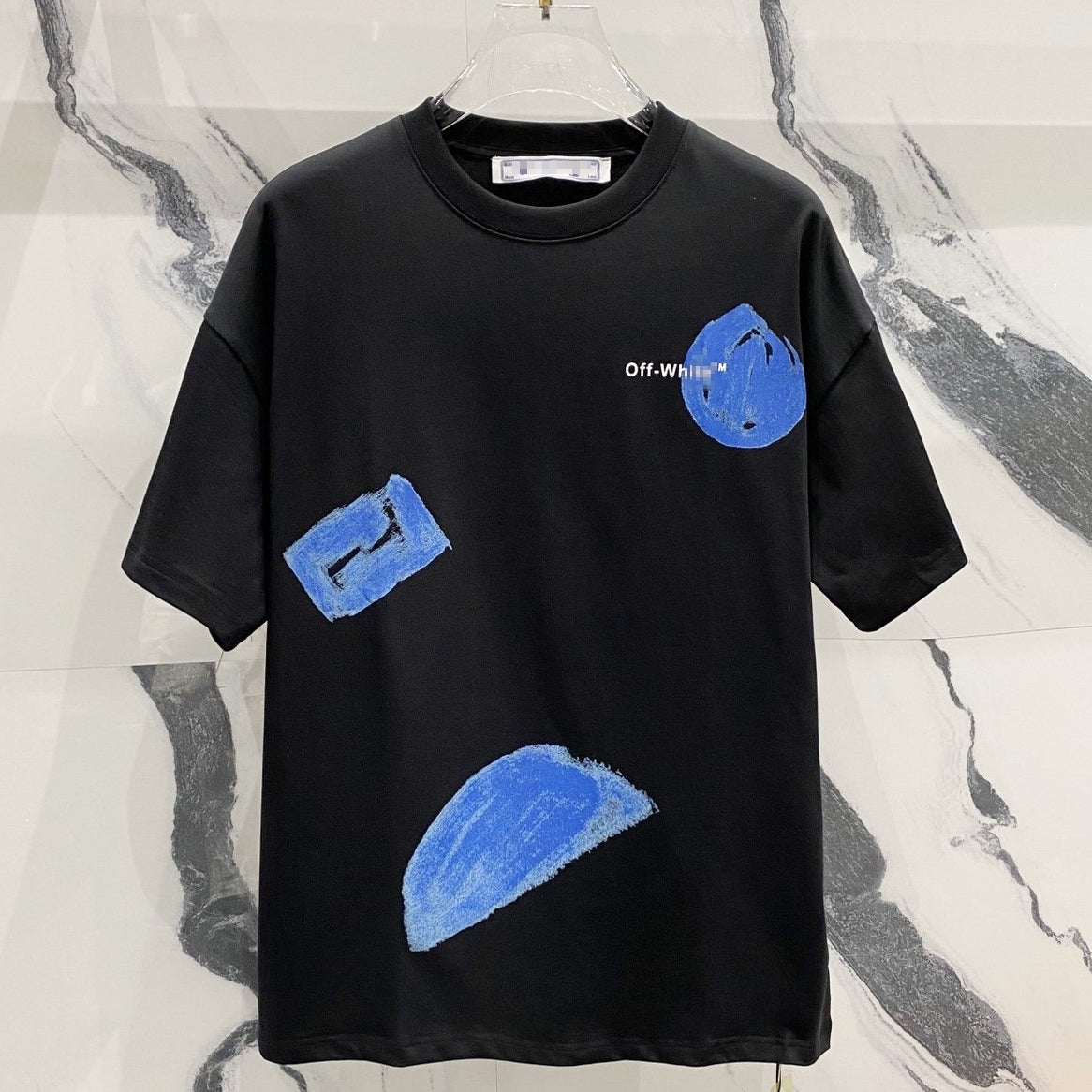 OFF-White  Arrow Logo Cotton T-shirt#32