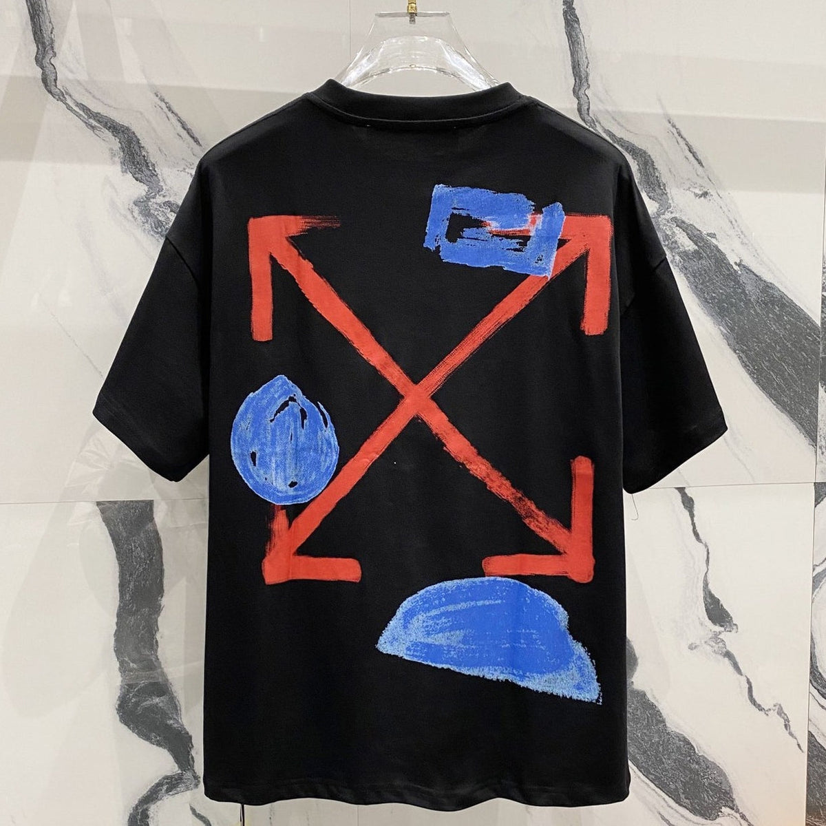 OFF-White  Arrow Logo Cotton T-shirt#32