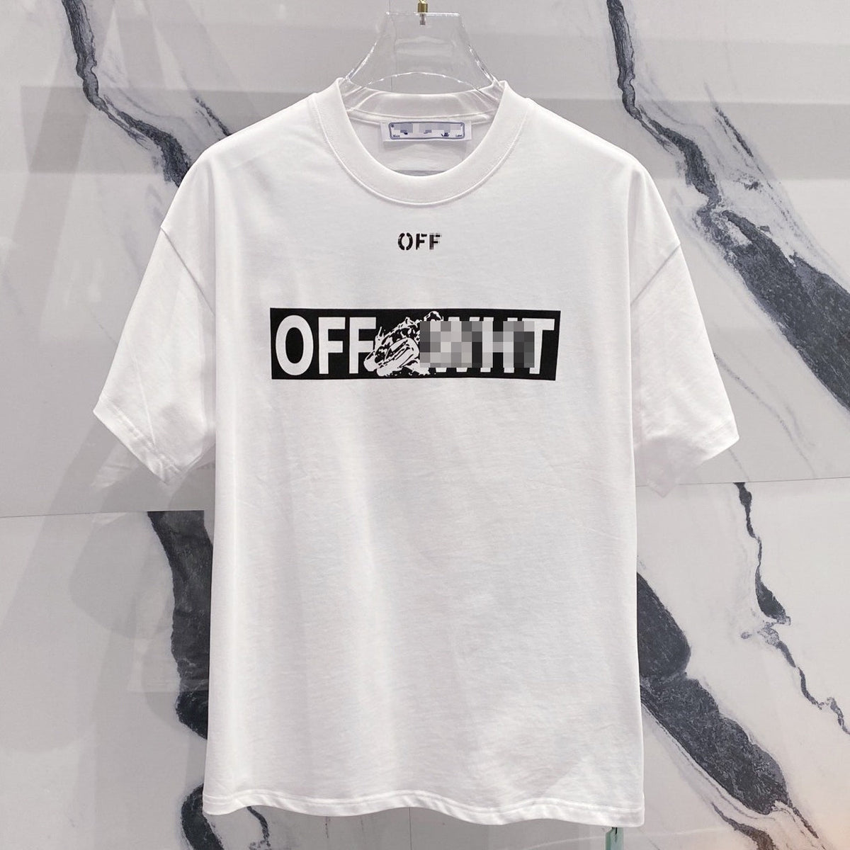 OFF-White  Arrow Logo Cotton T-shirt#34