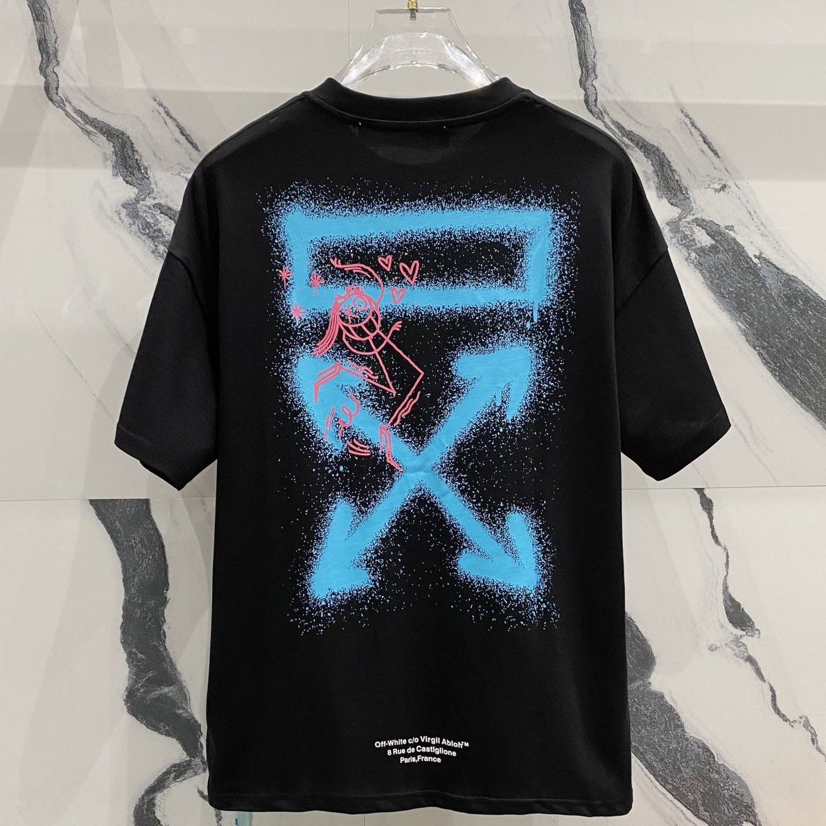 OFF-White  Arrow Logo Cotton T-shirt#25