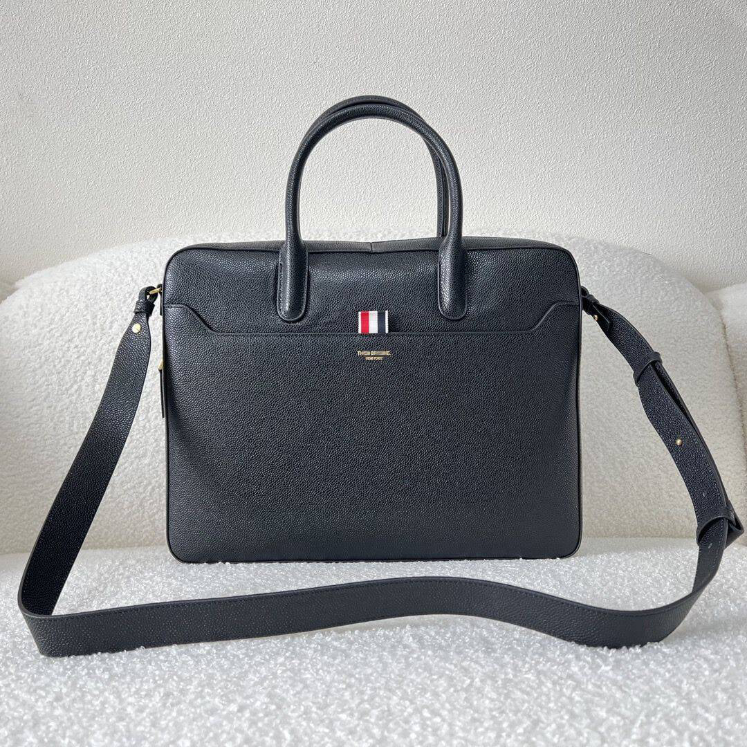 Thom Browne Top-grade cowhide briefcase