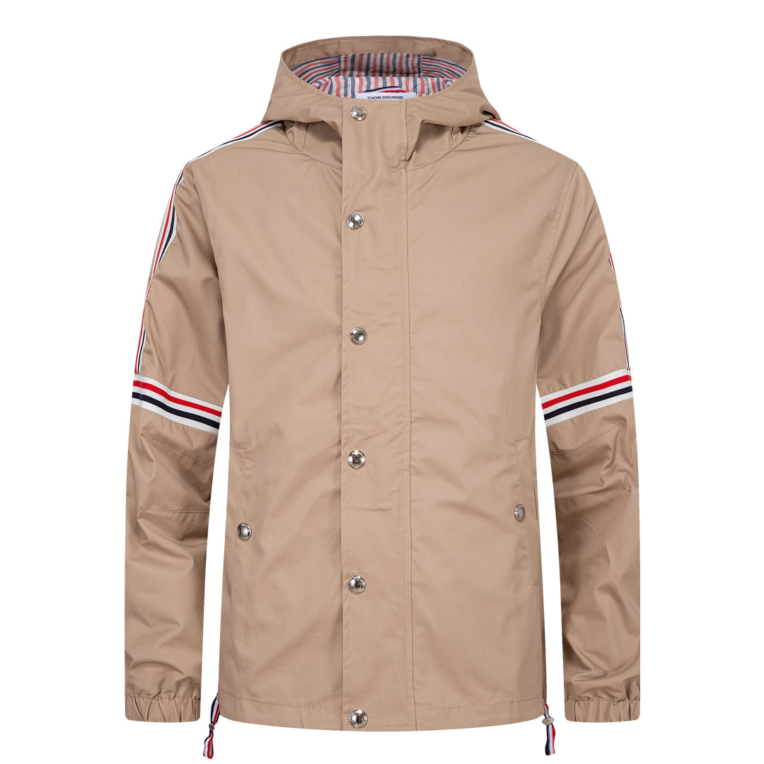 Thom Browne Khaki Hooded Jacket