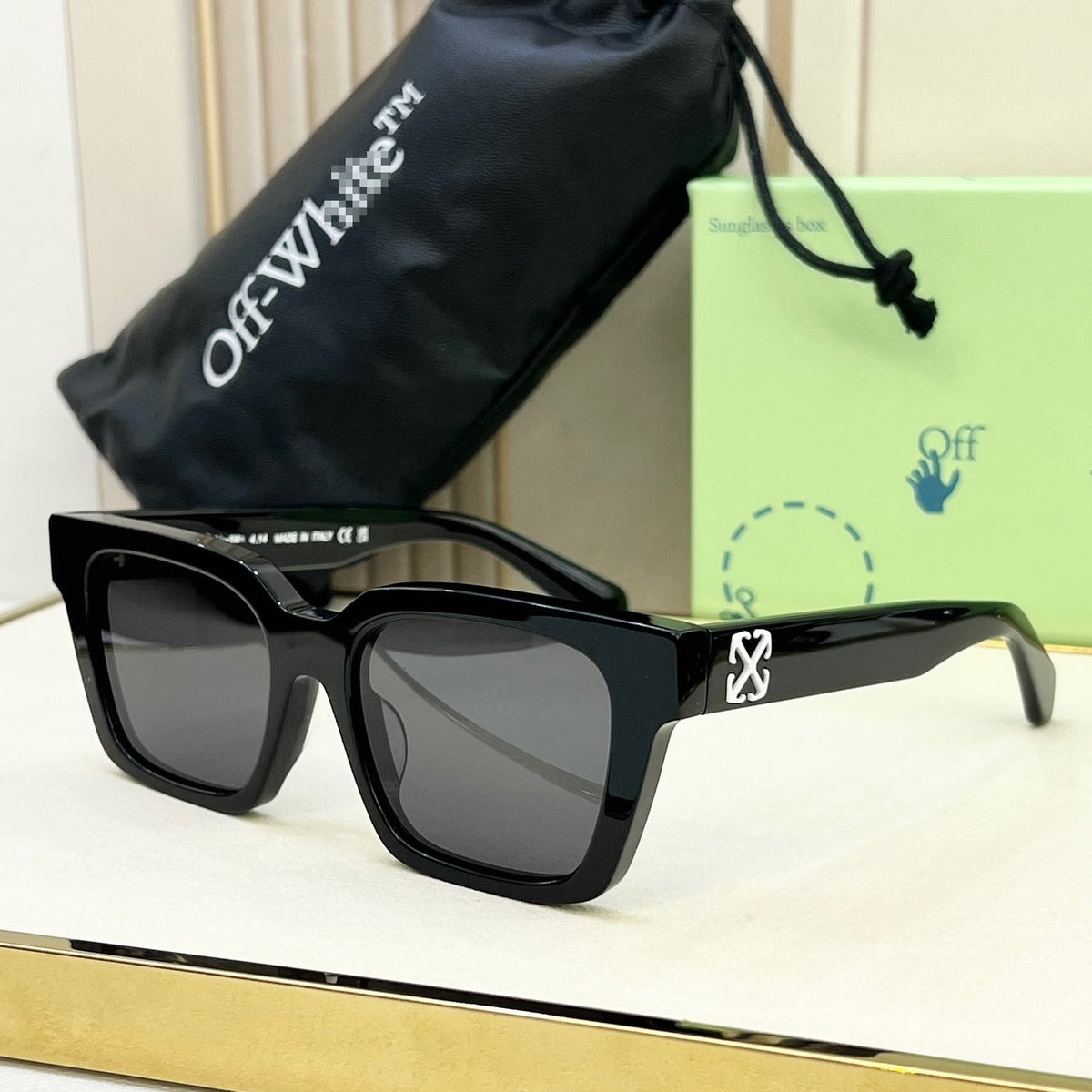 Off-White Arrow logo sunglasses#111