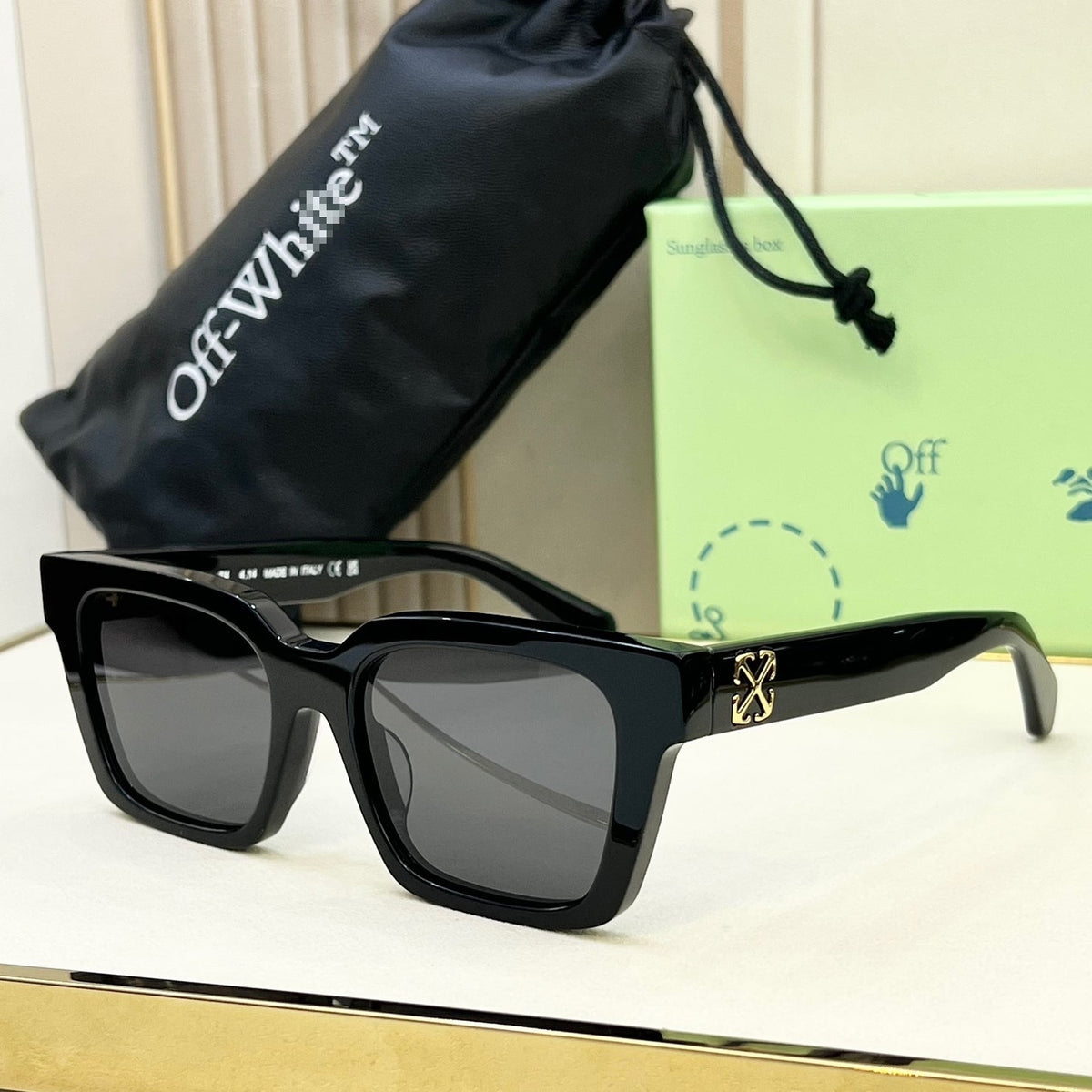 Off-White Arrow logo sunglasses#111