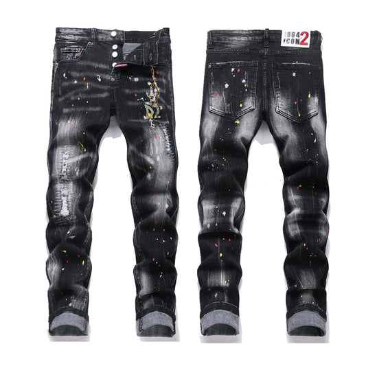 dsquared2 2026ss Letter Hole Jeans
