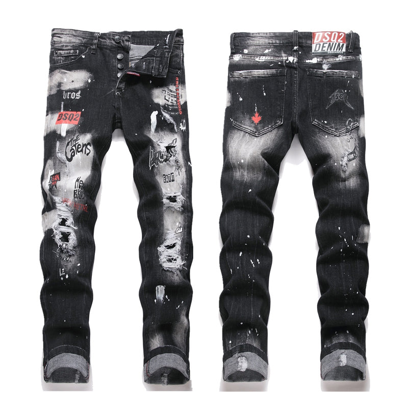 dsquared2 little feet graffiti Jeans