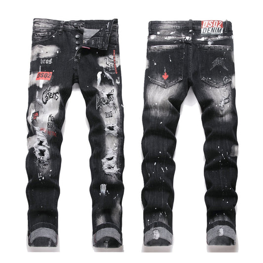 dsquared2 little feet graffiti Jeans