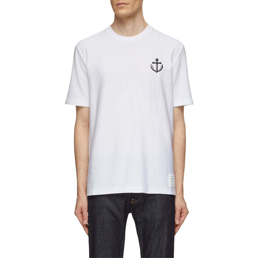 Thom Browne  Anchor embroidery T-shirt